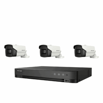 باكج  3 كاميرا  مراقبة 8 ميجا بيكسل  4k هيك فيجن  Package 3 Camera 8MP 4K Hikvision