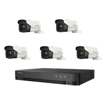 باكج  5 كاميرا  مراقبة 8 ميجا بيكسل  4k هيك فيجن  Package 5 Camera 8MP 4K Hikvision