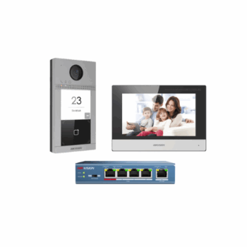 Hikvision IP Intercom Kit  باكج انتركوم هيكفيجن كاميرا وشاشة 7 بوصة تعمل باللمس